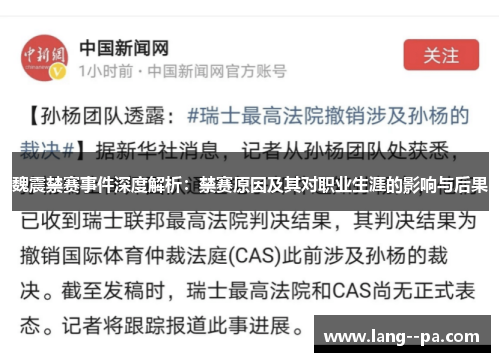魏震禁赛事件深度解析：禁赛原因及其对职业生涯的影响与后果